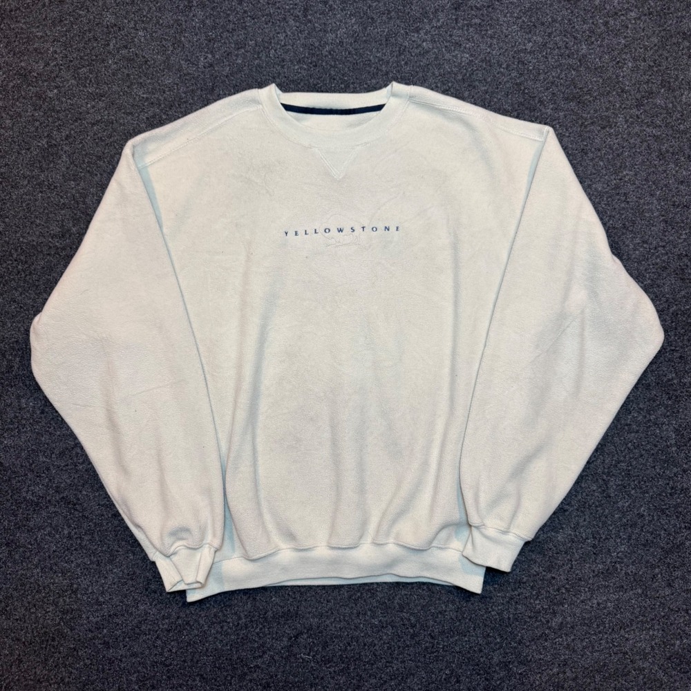 Gear For Sports Yellowstone National Park Fleece Crewneck Sweatshirt Cream M